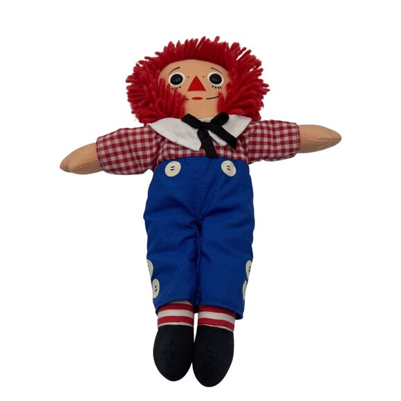 Vintage Hasbro Raggedy Ann & Andy Cloth Dolls 12" 1996 Collectible Set - Picture 3 of 8